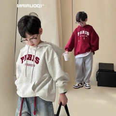 ￼Áo Hoodie lót lông size đại bé trai QCCCH108
