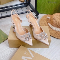 Sandal ZR lụa mặt đá hai tầng[Hàng sẵn-nên lùi 1 size]H379