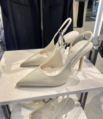 Giày Zr Slingback trơn mũi nhọn<2K> ( Hàng sẵn) lùi 1 szH216/ 6891-11/ T1.3