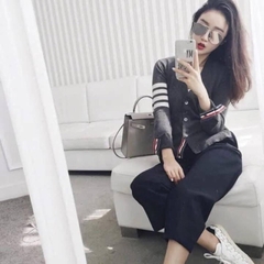 [Sẵn] Áo Khoác Len cardigan cài cúc Thom 4 vạchH320