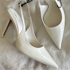Giày Zr Slingback trơn mũi nhọn<2K> ( Hàng sẵn) lùi 1 szH216/ 6891-11/ T1.3