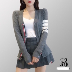 [Sẵn] Áo Khoác Len cardigan cài cúc Thom 4 vạchH320
