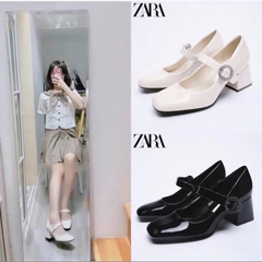 Giày gót vuông ZR xuất dư (hàng sẵn)H355
