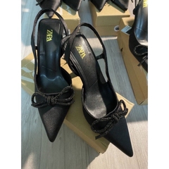 Giày ZR nơ đen quai hậu [full box] from chuẩn (HÀNG SẴN)H394