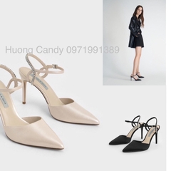 Guốc CK hở gót mõm nhọn quai đá sau Full Box[Nên lùi 1 size]HÀNG SẴNH337