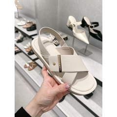 Sandal CK hai quai đan chéo [SẴN- fullbox] (form to lùi 1 sz)H338