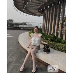 Sandal CK xỏ ngón đế bánh mỳ tôn dáng[full box- lùi 1 sz] ( HÀNG SẴN)H376