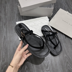 Sandal CK xỏ ngón đế bánh mỳ tôn dáng[full box- lùi 1 sz] ( HÀNG SẴN)H376