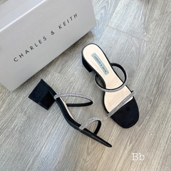Guốc CK 5cm hai quai đá full boxH340