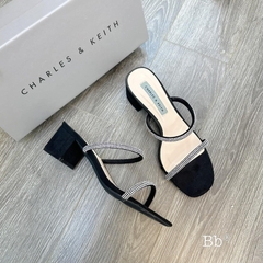 Guốc CK 5cm hai quai đá full boxH340