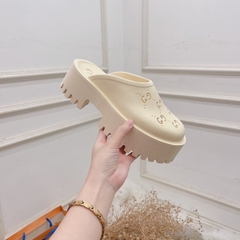 giày sục nhựa crocs đế cao 5cm fullbox Bill túi [Lùi 1 sz]H336