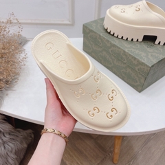 giày sục nhựa crocs đế cao 5cm fullbox Bill túi [Lùi 1 sz]H336