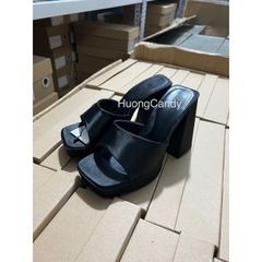 Dép cao gót độn đế ZR Lụa Fullbox[Sẵn]H317