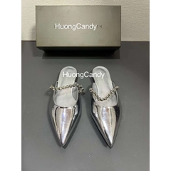 Giày sục nữ CnK mũi nhọn quai Đính đá Fullbox(hàng sẵn)H268