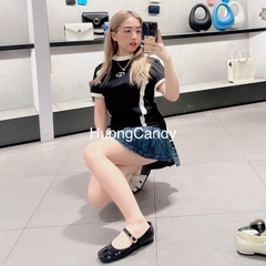 Giày búp bê CK quai đính ngọc FullboxH285