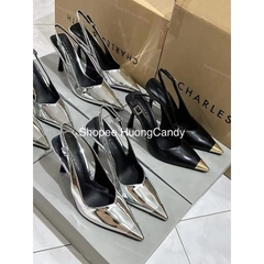 Giày cao gót CKa mũi kim loại nhọn Cao 9cm[ Sẵn]H275