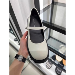 Giày búp bê Cnk quai mảnh khoá vuông 3.5cm FULLBOXH282
