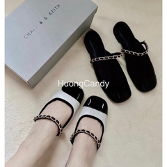 Giày sục búp bê cnk quai ngang xích[FULLBOX-lùi 1sz](sẵn)H269