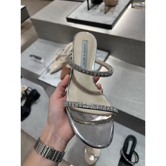 Guốc CK hai quai đá hoaH244