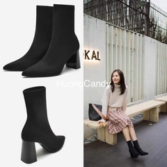 Bốt Za.Ra cổ lửng ôm chân xuất dư 7cm (FULLBOX)H261