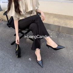 Guốc sục ZR mũi nhọn da trơn FULLBOXH258