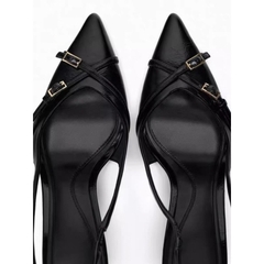Giày Sandal ZR quai mảnh chéo chữ X hở gót[FULL BOX]H245