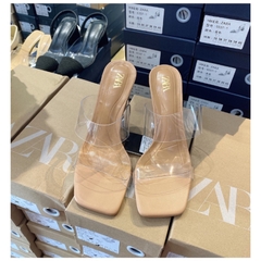 Guốc Zara Quai Trong Gót Loe Fullbox(sẵn)H242