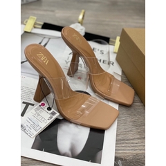 Guốc Zara Quai Trong Gót Loe Fullbox(sẵn)H242