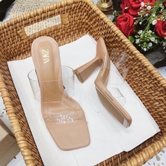 Guốc Zara Quai Trong Gót Loe Fullbox(sẵn)H242