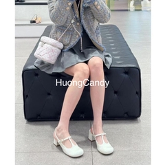 Giày búp bê CNK mũi tròn đế vuông 5p xuất dư FULLBOX(sẵn)H233