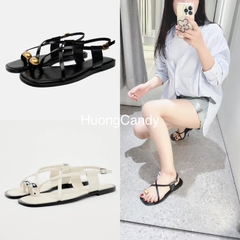 Sandal Xỏ ngón ZR đính kim loại FULLBOX(sẵn-lùi 1 sz)H237