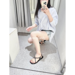 Sandal Xỏ ngón ZR đính kim loại FULLBOX(sẵn-lùi 1 sz)H237