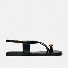 Sandal Xỏ ngón ZR đính kim loại FULLBOX(sẵn-lùi 1 sz)H237