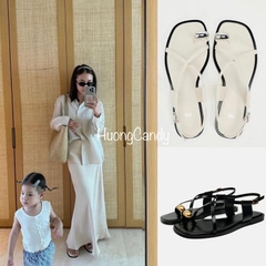 Sandal Xỏ ngón ZR đính kim loại FULLBOX(sẵn-lùi 1 sz)H237