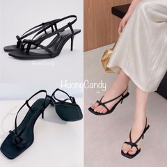 Sandal ZR dây mảnh xỏ ngón đính nơ FULLBOXH221