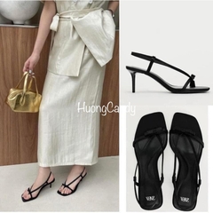 Sandal ZR dây mảnh xỏ ngón đính nơ FULLBOXH221