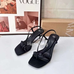 Sandal ZR dây mảnh xỏ ngón đính nơ FULLBOXH221