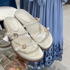 Dép ZR Sandal 2 Quai Mảnh da Trơn (sẵn hàng-chuẩn form)H213