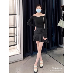 Giày Ck mũi tròn đế răng cưa FULLBOXH208
