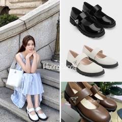 Giày Ck mũi tròn đế răng cưa FULLBOXH208