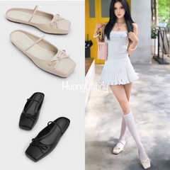 Giày CK mũi vuông đính nơ Fullbox( hàng sẵn-lùi 1sz)H192