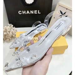 Sandal bệt bạc đá gém quai sau  chắc chắn FULLBOX(hàng sẵn)H185