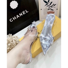 Sandal bệt bạc đá gém quai sau  chắc chắn FULLBOX(hàng sẵn)H185