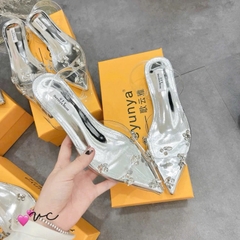 Sandal bệt bạc đá gém quai sau  chắc chắn FULLBOX(hàng sẵn)H185