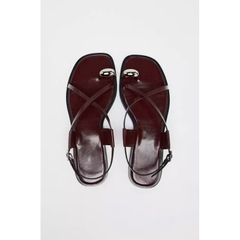 (lùi 1sz-sẵn) Sandal ZR đỏ metal FULLBOXH58