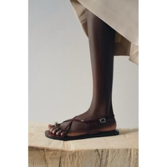 (lùi 1sz-sẵn) Sandal ZR đỏ metal FULLBOXH58