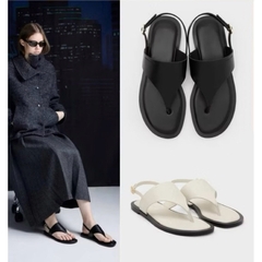 (lùi 1sz-sẵn) Sandal CK xỏ ngón bản to FULLBOXH43