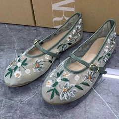 [from to lùi 2 size]Giày ZR bệt lưới hoa lá FULLBOXH71