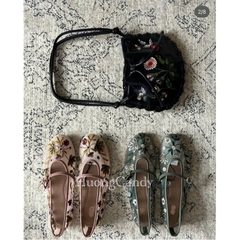 [from to lùi 2 size]Giày ZR bệt lưới hoa lá FULLBOXH71