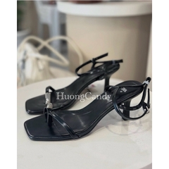 (CHUẨN SZ- SẴN) Sandal cao gót Z.R đính miếng trang trí sliver Fullbox H414
